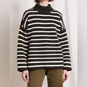 Apiece Apart - Eco Carolina Pullover - Olive Stripe